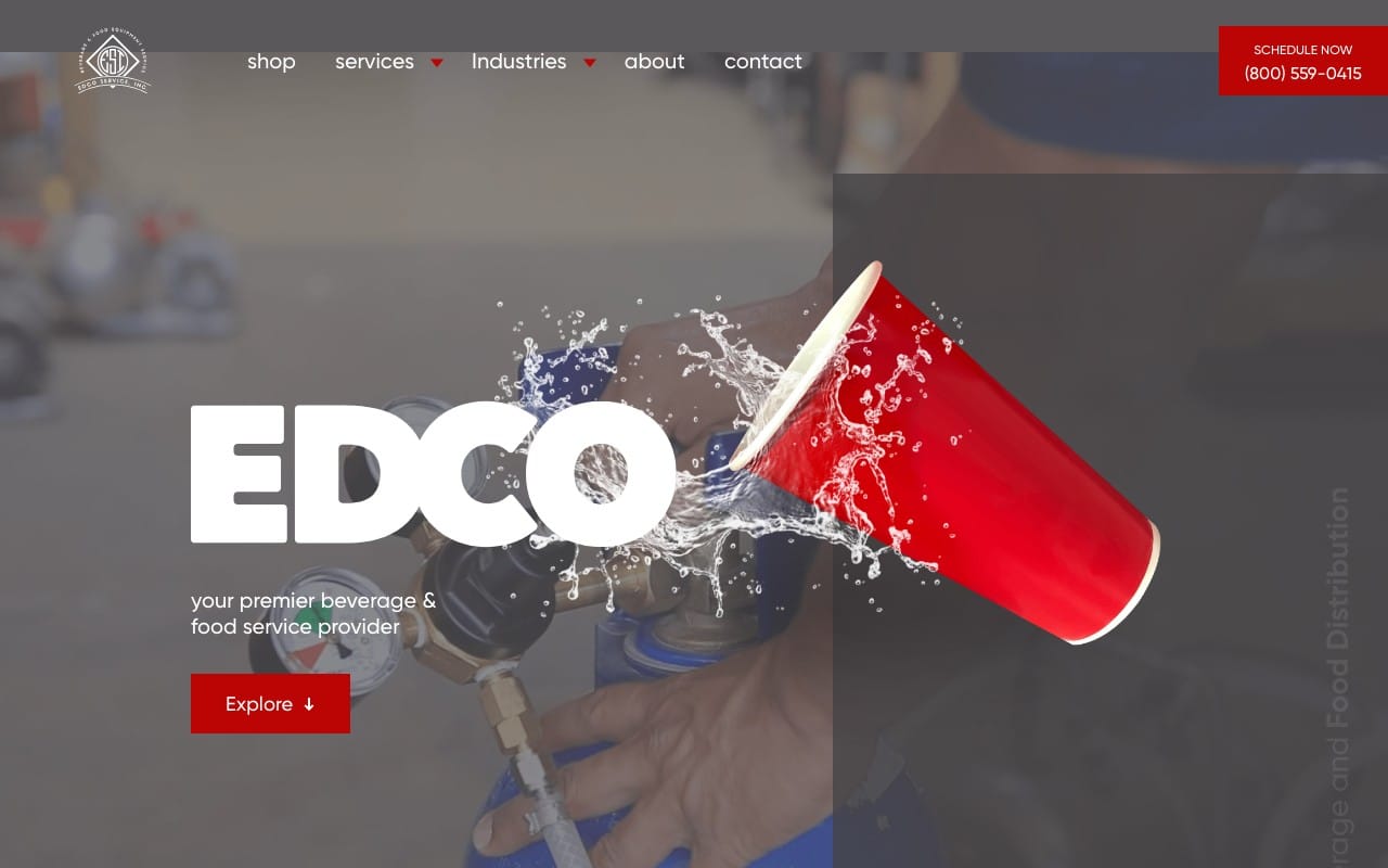 Edco Service — Website design, development, copywriting, and photography for a regional service company